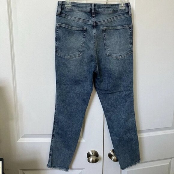 Free People Skinny Stretch Raw Hem Jeans Womens 31 - Picture 3 of 4